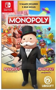 任天堂 - Switch Monopoly 大富翁 (英文版) + Monopoly Madness 地產大亨 瘋樂 ( 中文/ 英文版)