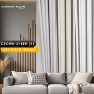 Curtain zoon - Sheer 5 Mix Curtain Window Ready Made Hook Eyelet (290cm-300cm)