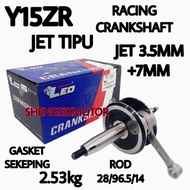 LC135 Y15ZR RACING CRANKSHAFT JET TIPU GASKET SEKEPING JET 3.5 ROD 96.5 LEO CRANKSHAFT