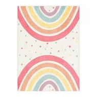 【Value Bundle】 Shaggy Bedroom Rugs For Kids Rainbow Fluffy Carpet Living Room Hairy Nursery Play Mat