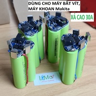 Pin máy khoan Makita 3S 12v 2600mah tam giác. Khối pin 3s 12.6V thay pin máy bắt vít 12v máy khoan m
