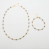 Necklace Black Silver Simple Neck Luxury Light blingblings925 Crystal Hundred Points Fashion Chain N