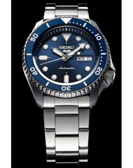 Jam Tangan Pria Seiko 5 Sports SRPD51K1 SRPD51 Automatic Blue Dial Stainless Steel Strap Original