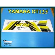 BODY STICKER SET "BLACK" & "YELLOW" Fit For YAMAHA DT125 // BLACK-YELLOW YELLOW Car