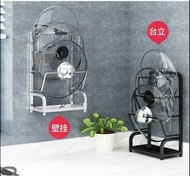 304不鏽鋼廚房鍋蓋架菜板砧板收納架免打孔壁掛廚房瀝水架置物架