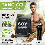 MUSAKING Isolated Soybean Protein 1KG – Soy Protein Isolate 28G, Vegetarian Protein, Protein Powder