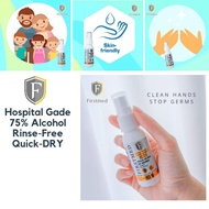 Firstmed Hand Sanitizer [Spray / Liquid - 30ml] 75% Alcohol | Rinse Free | Quick Dry