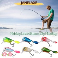 JANELAXE932QW Fishing Lure, 60mm Mini Artificial Minnow, Fishing Gear Wobblers Shiny 4.6g Fishing Lu
