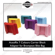 Aceoffix 7 Colors carrier block adapter for Brompton Bike bag