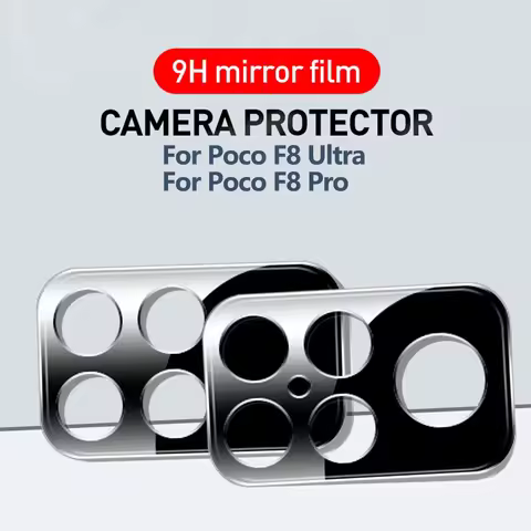 Xiami foco F8Ultra/F8Pro 1-3Pcs For Xiaomi Poco F8 Ultra F9Ultra F9 Pro Camera Film black Lens Glass