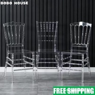 Acrylic High-End Crystal Chair Hotel Restaurant Wedding Transparent Crystal Chair Drop-Resistant Pra