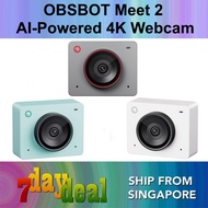 OBSBOT Meet 2 AI-Powered 4K Webcam  (Aurora Green / Cloud White / Space Grey)