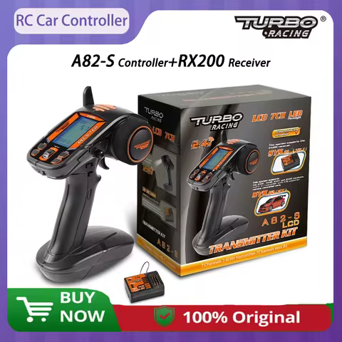 RC Car TURBO RACING A82-S 2.4G 7CH Muti-Function 2System LED Screen With RX200 Receiver Car Control 