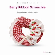 Strawberry Ribbon Scrunchie Women's Hair Accessories Ribbon | CLA CLA CLA hair tie scrunchie