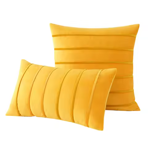 Stripe Velvet Throw Pillow Cover 30x50cm 45x45cm 50x50cm Luxury Elegant Cushion Cover Farmhouse Lumb