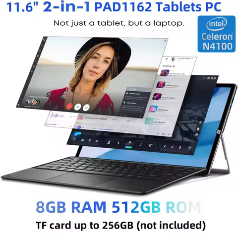 Galavey Terra Tablet 11.6" Intel Celeron N4100 64-Bit Windows 11 8GB RAM 512GB ROM Type C Tablets 19