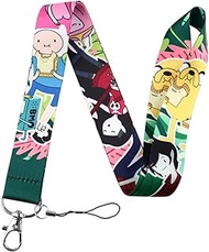 Come Along With Me Adventure Time Cartoon Animated TV Show 17.7" Neck Lanyard Keychain Holder ID Bad