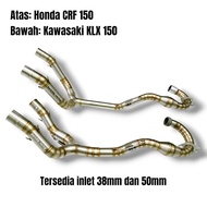 Exhaust Neck Header KLX150 KLX 150 L BF SE CRF150 CRF 150 L Right Custom Exhaust Pipe Neck Double Mu