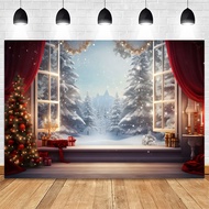 210x150cm Christmas Background Cloth Christmas Window Children Photo Studio Photo Photography Backdr