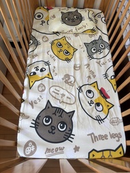(包智郵寄)皇阿瑪的後宮生活貓咪CASABLANCA bb床單枕袋枕芯baby bedding set