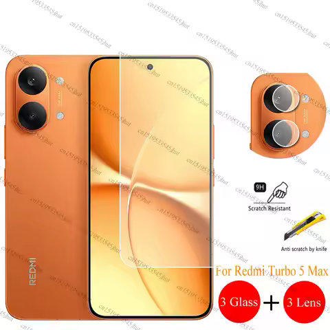 Camera Lens Protector For Redmi Turbo 5 Max Screen Protector For Redmi Turbo 5 Max Clear Front Glass