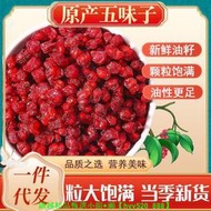 【現貨可開發票】東北長白山正品五味子250g克油籽泡茶酒料中藥材醋北五味子無雜質