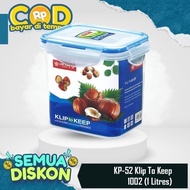 BUNTON Lion Star KP-52 Clip to Keep 1002 1L LionStar Quality Plastic Durable Shatterproof Container 