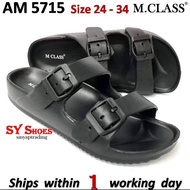 (SY Shoes)"M-CLASS"(24-34) Kid's Adjustable Buckle Light Weight Sandals/Slippers Budak  (MS 4715)(MS