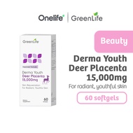 [Exp Nov 2024] GreenLife Derma Youth Deer Placenta 15,000mg 60 Softgels  - For Radiant and Youthful Skin