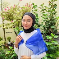 Women's Bolero Wedding Party Accessories Cardigan biru Bpm025