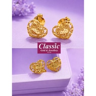 Emas 916 subang love 2.48gram/916gold earring/916 金耳环love