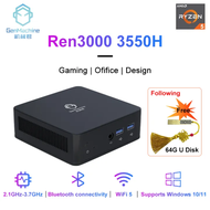 GenMachine Mini PC AMD Ryzen 5 3550H Windows 11 Ren3000 3550H DDR4 2666MHz Max to 32G WIFI5 BT4.2 Mini Desktop Computer