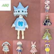 AQ 1 Set Clothes for 16-17cm Ob11 Doll Fashion Suit 1/12 or 1/8 Doll Dress up Skirt 6 Inch Cute Clot