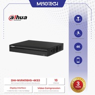 Dahua DHI-NVR4116HS-4KS3 16 Channel 4K 1 SATA Non-PoENVR H.265 SMD Plus IP Camera Lite Series