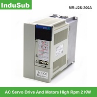 New and original MR-J2S-200A PLC AC Servo Drive And Motors High Rpm 2 KW Amplifier