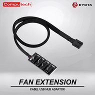 EYOTA 4 Pin Fan Hub Splitter Cable - Extension Fan Cable