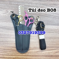 Bao da đựng kéo  bóp đeo đựng kéo cắt tóc B08