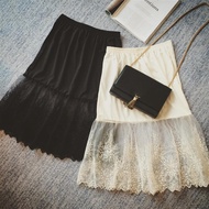 XLON-Malaysia Seller Lace Underskirt Skirt Extender Petticoat Slip Skirt Inner Skirt Inner Wear Skir