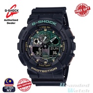 [OFFICIAL CASIO WARRANTY] Casio G-Shock GA-100RC-1A Men's Analog Digital Black Resin Strap Watch