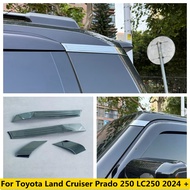 CJ7F Body Molding ประตู Side Line Garnish เสา Ac สามเหลี่ยมสำหรับ Toyota Land Cruiser Prado 250 Lc25