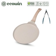 Ecowin 25CM Nonstick Crepe Pan Pizaa Pan, Granite Dosa Pan Pancake Pan Induction & Gas Cookware (PFO