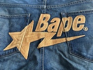 A Bathing Ape Jeans Bape 洗水 刺繡 牛仔褲 not wtaps bbc nbhd