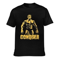 Conquer Muscle Training Arnold St Schwarzenegger Comfortable Fit Mens T-Shirt Creative