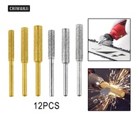 [CHiWANji] 12Pcs Diamond Chainsaw Sharpener Bits Chainsaw Mill Chainsaw Sharpening