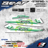Honda Beat Carburetor Striping with Waterproof Icon Motif (BC 03) honda beat accessories