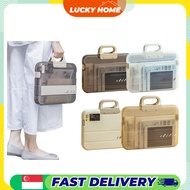 Portable Document Box / Documents Stationery Storage Case / A4 Folder With Lock Handle / File Organi