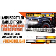 PUTIH Flash SALE OFFROAD LEDBAR Light OFFROAD Spotlight LED BAR SLIM 65cm White Yellow Light 5mode