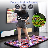 Dual Player Dance Mat TV Game Dancing Pads for Computer TV with 2 Game Controller AV Ouput (English 