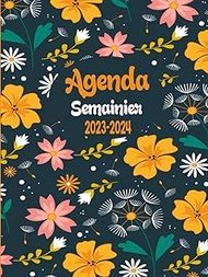 Agenda Semainier 2023-2024: Agenda Semainier 24 Mois 2023-2024, Planificateur hebdomadaire grand format A4, 2 Pages Par Semaine, Jolie Couverture.