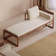 Solid wood sofa for the living room, high-end Song-style aesthetic solid wood sofa and arhat bed com